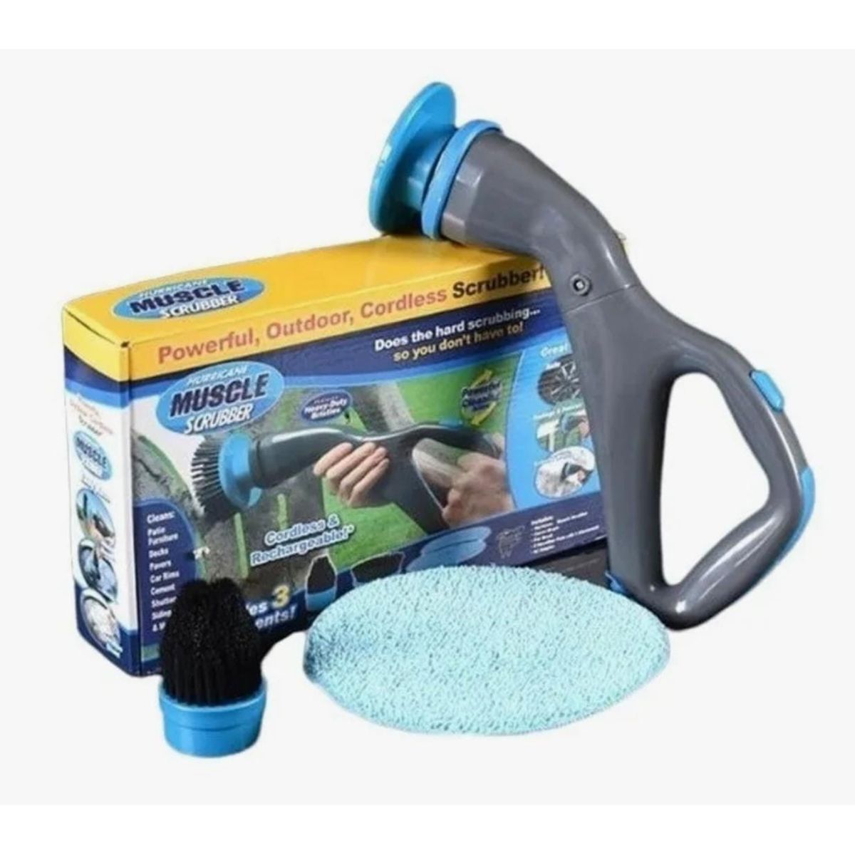 GENERICO - Cepillo De Limpieza Eléctrico Inalámbrico Magic Handy Gris