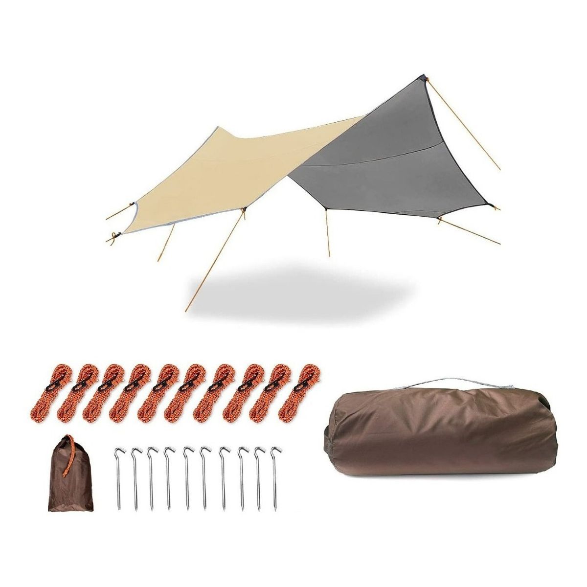 GENERICO - Toldo Carpa Estaca Parasol Portátil Refugio Proteccion Uv