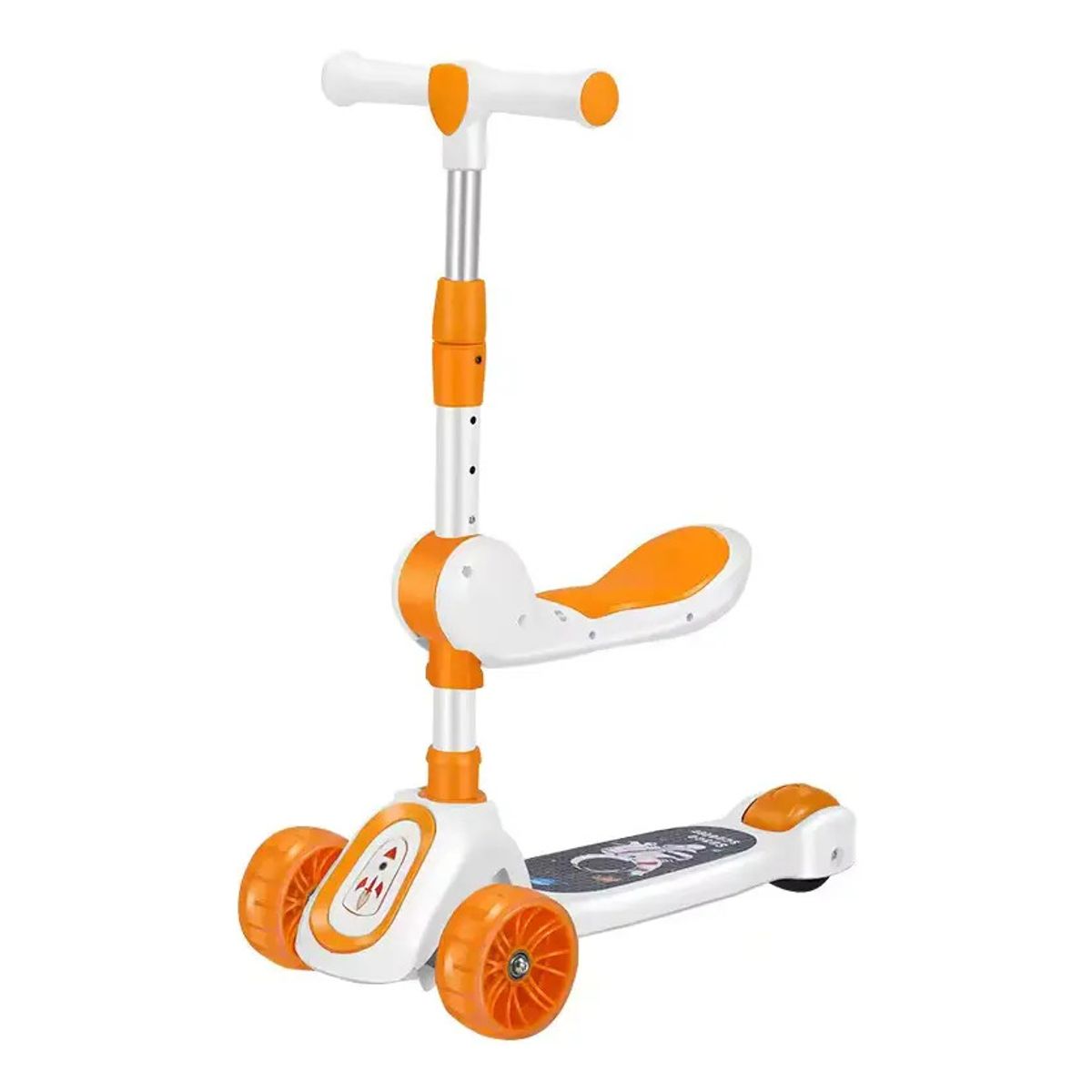 GENERICO - Scooter 2 En 1 Spaceman Rueda Con Luz Y Sonido 3 Ruedas