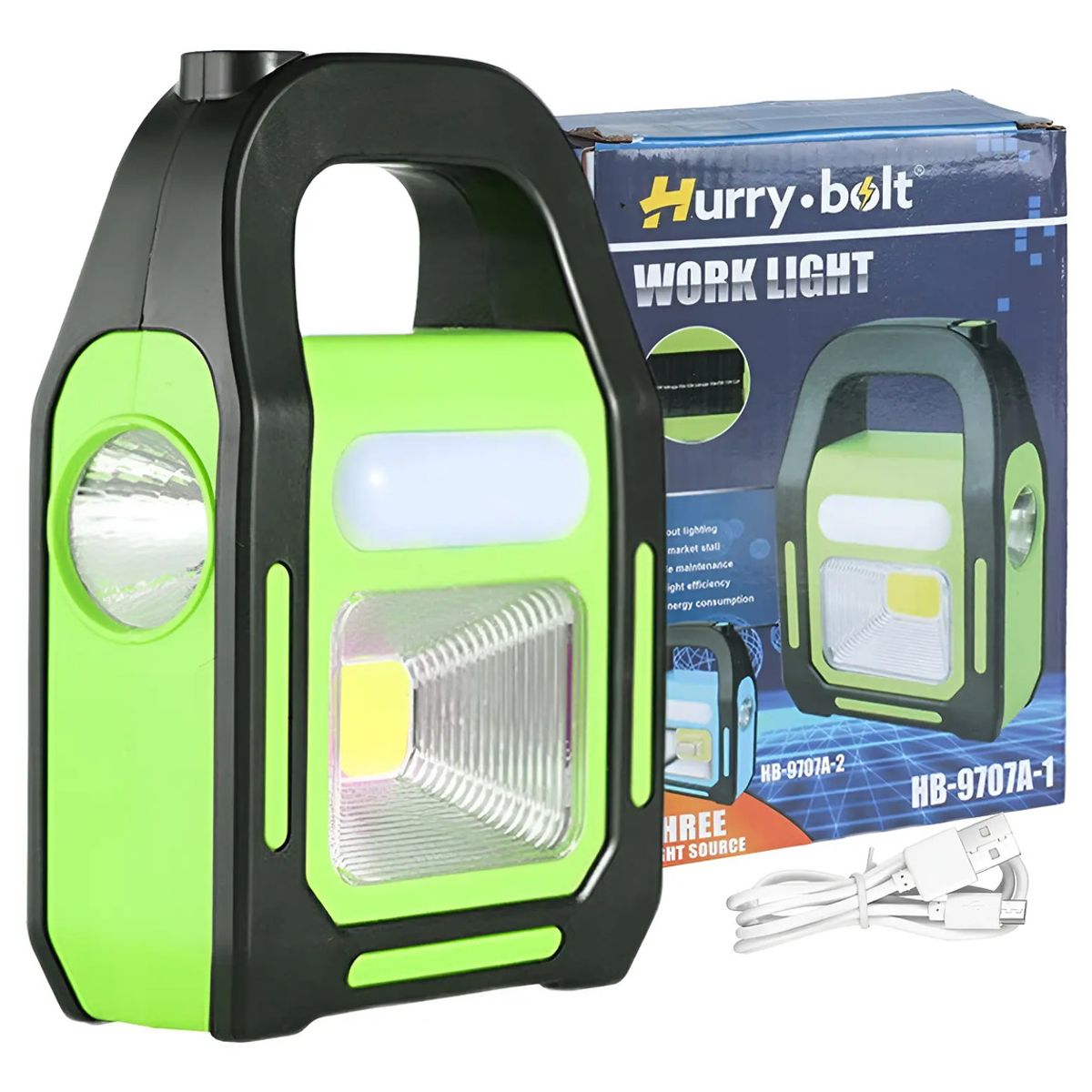 GENERICO - Linterna Led Solar 3 En 1 Usb Recargable Camping Excursion