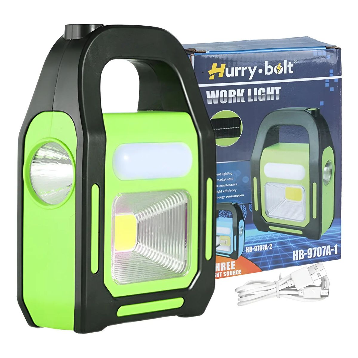 GENERICO - Linterna Led Solar 3 En 1 Usb Recargable Camping Excursion