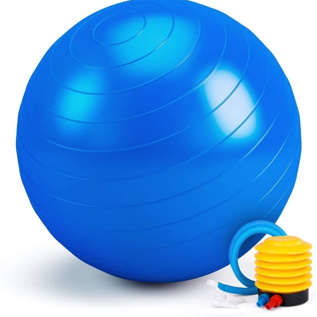 GENERICO - Pelota Balón Yoga Pilates 75 Cm Fitnes Terapia Con Inflador