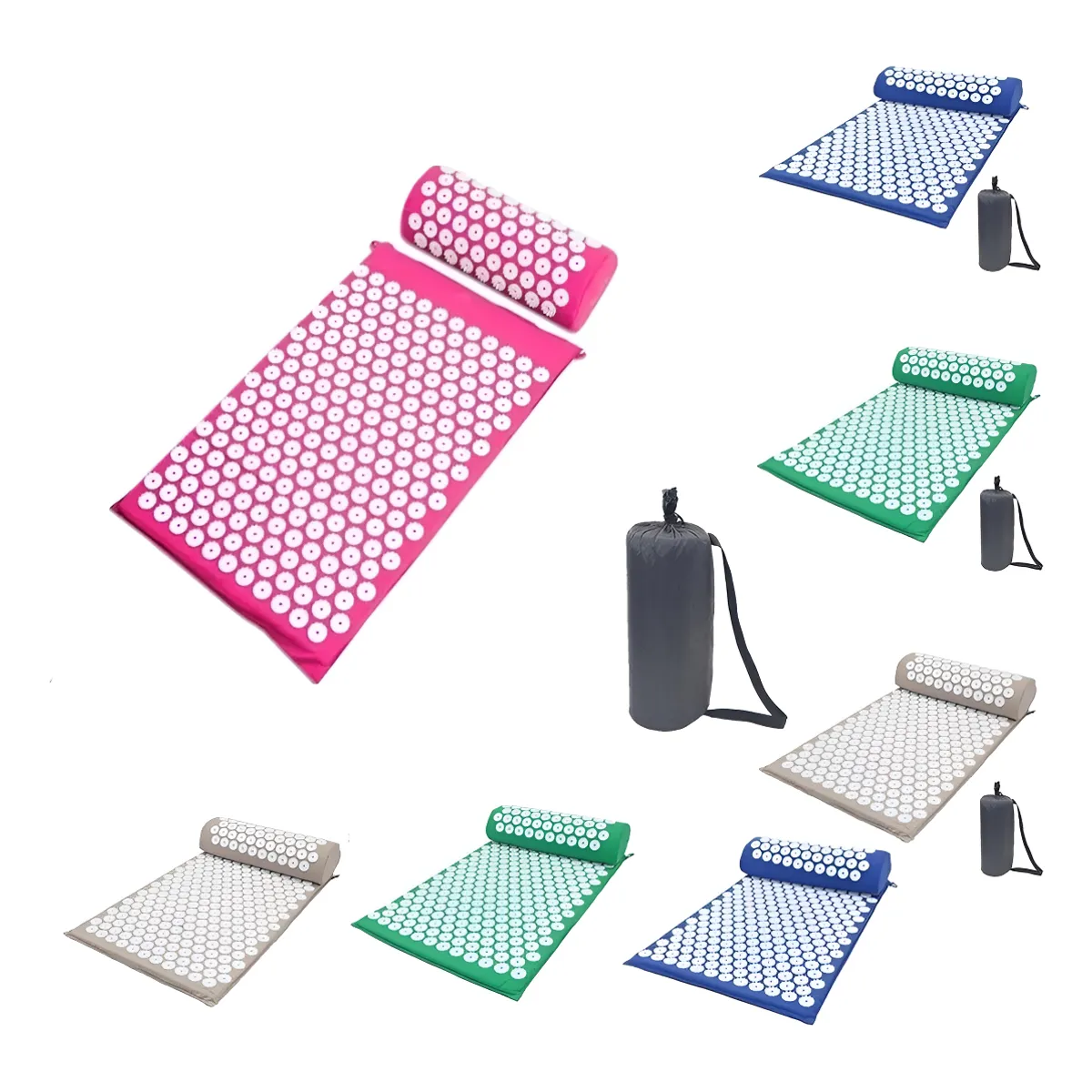 GENERICO - Alfombra Acupress Almohada De Yoga Para Acupresión
