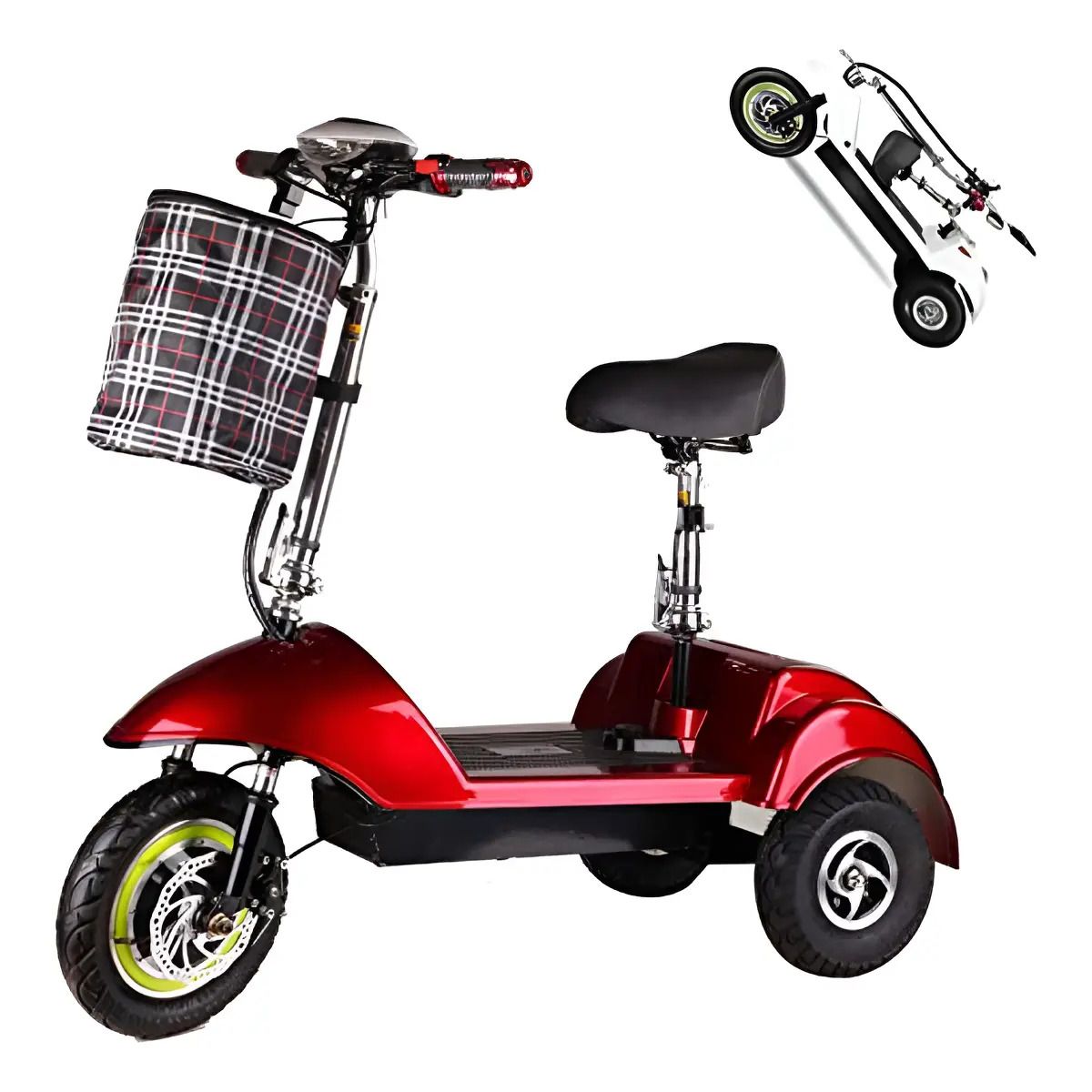 GENERICO - Triciclo Scooter Electrico Con Asiento Patinetas Electricas