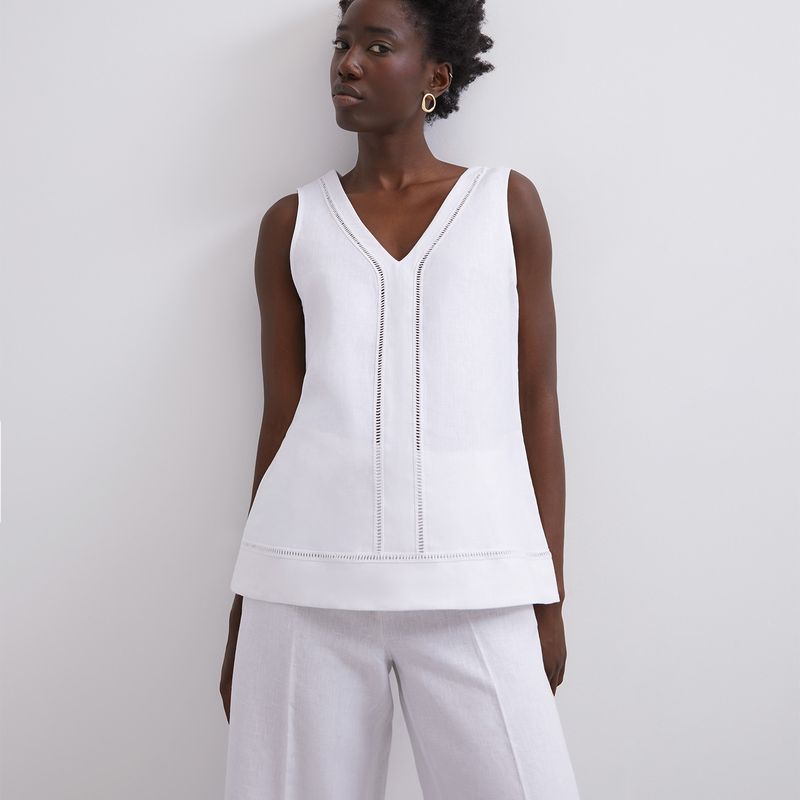ADOLFO DOMINGUEZ - Blusa Lino Mujer