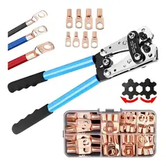 GENERICO - 61 Piezas Herramientas Crimpeado Cobre Alicate Trinquete BELUG