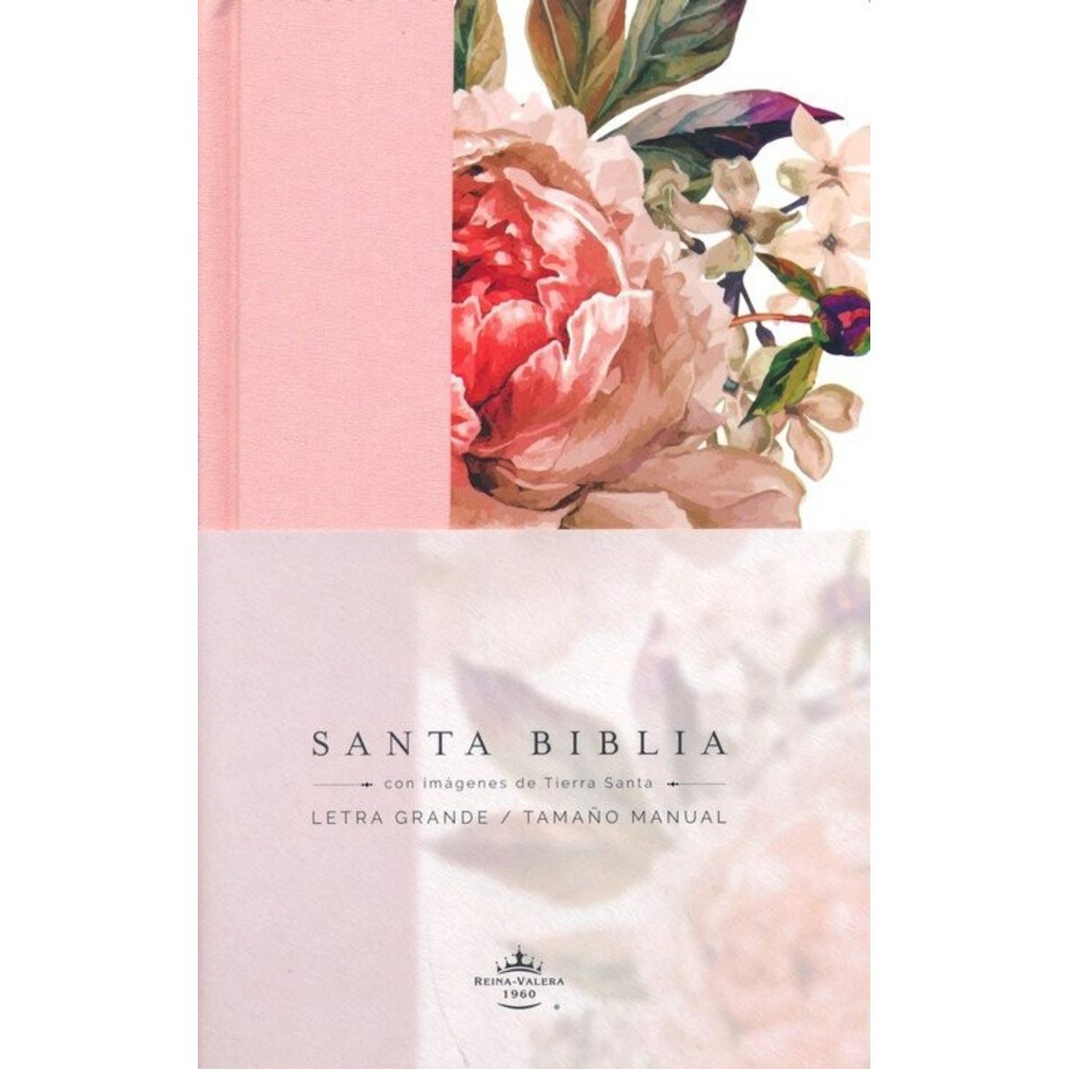 ANTARTICA LIBROS - Biblia RVR1960 Tamaño Manual Letra Grande Flores TD