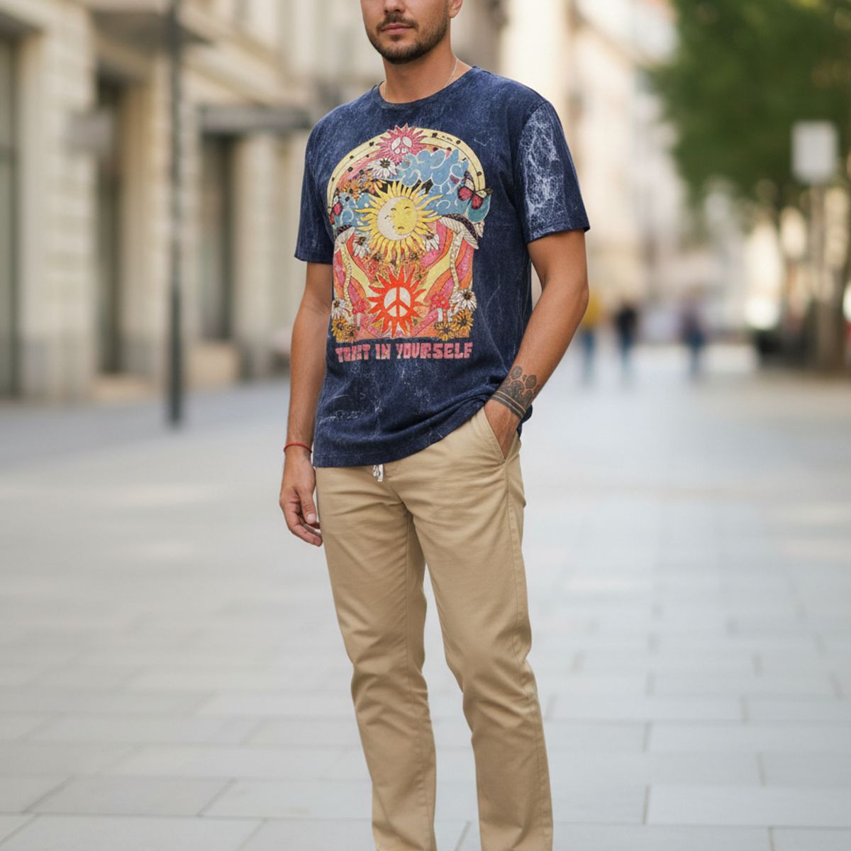 NO TIME - Polera Combi Sol (XL) 