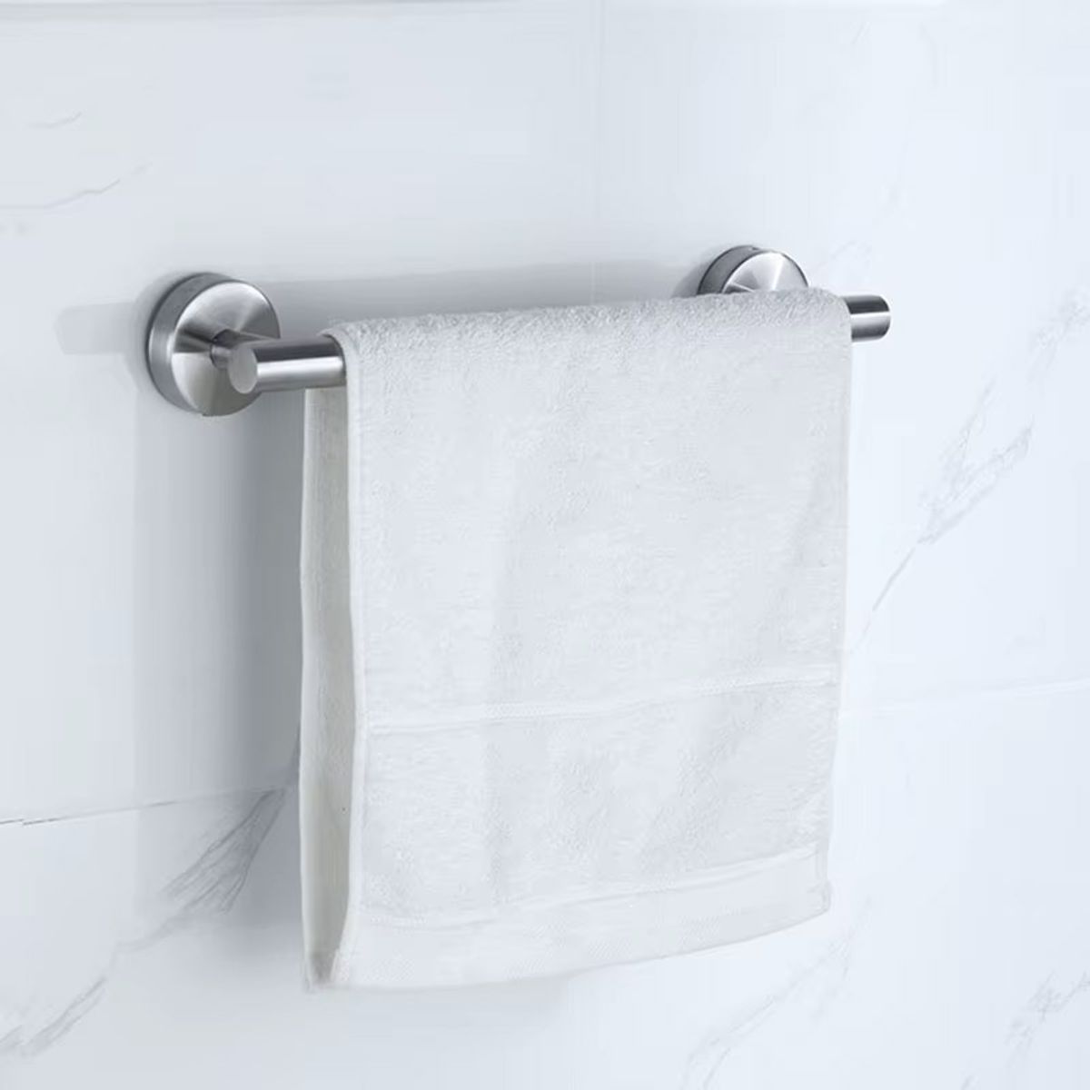 GENERICO - Set de 5 Accesorios de Baño Acero Inoxidable 304 Negro y Plata Cepillado