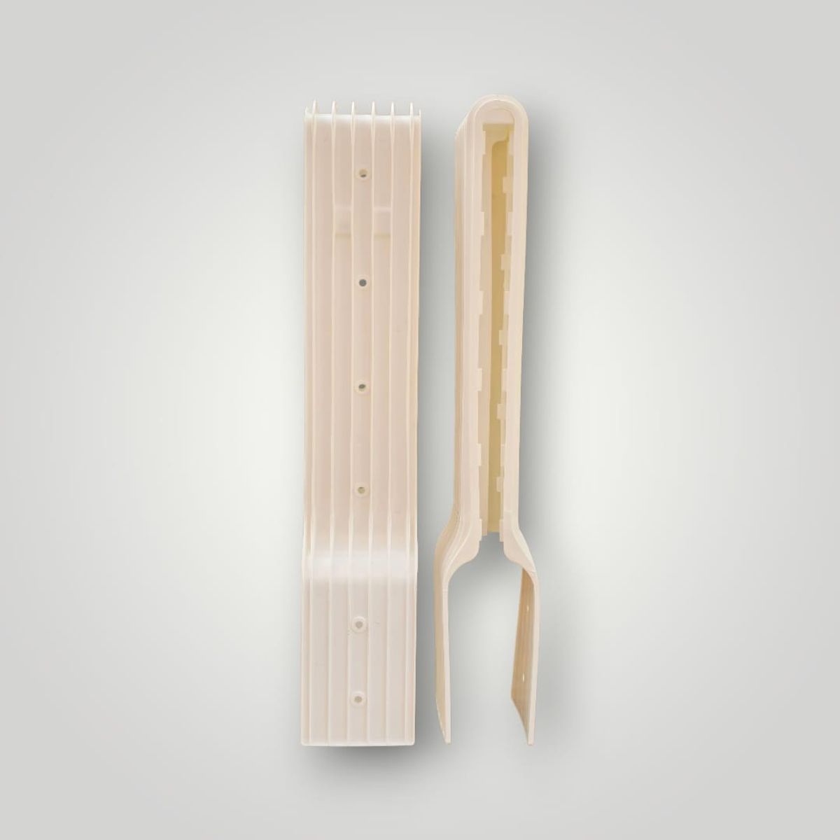 GENERICO - Pack 5 unidades Extensor de pilares para muros tipo bulldog color blanco / corta vista