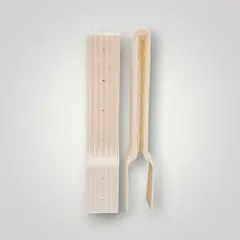 GENERICO - Pack 5 unidades Extensor de pilares para muros tipo bulldog color blanco / corta vista