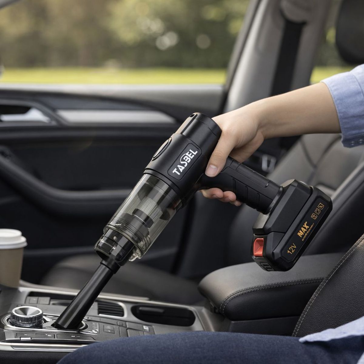 GENERICO - Aspiradora Portatil Inalambrica 12V Recargable Para Auto Potente Compacta Con Accesorios