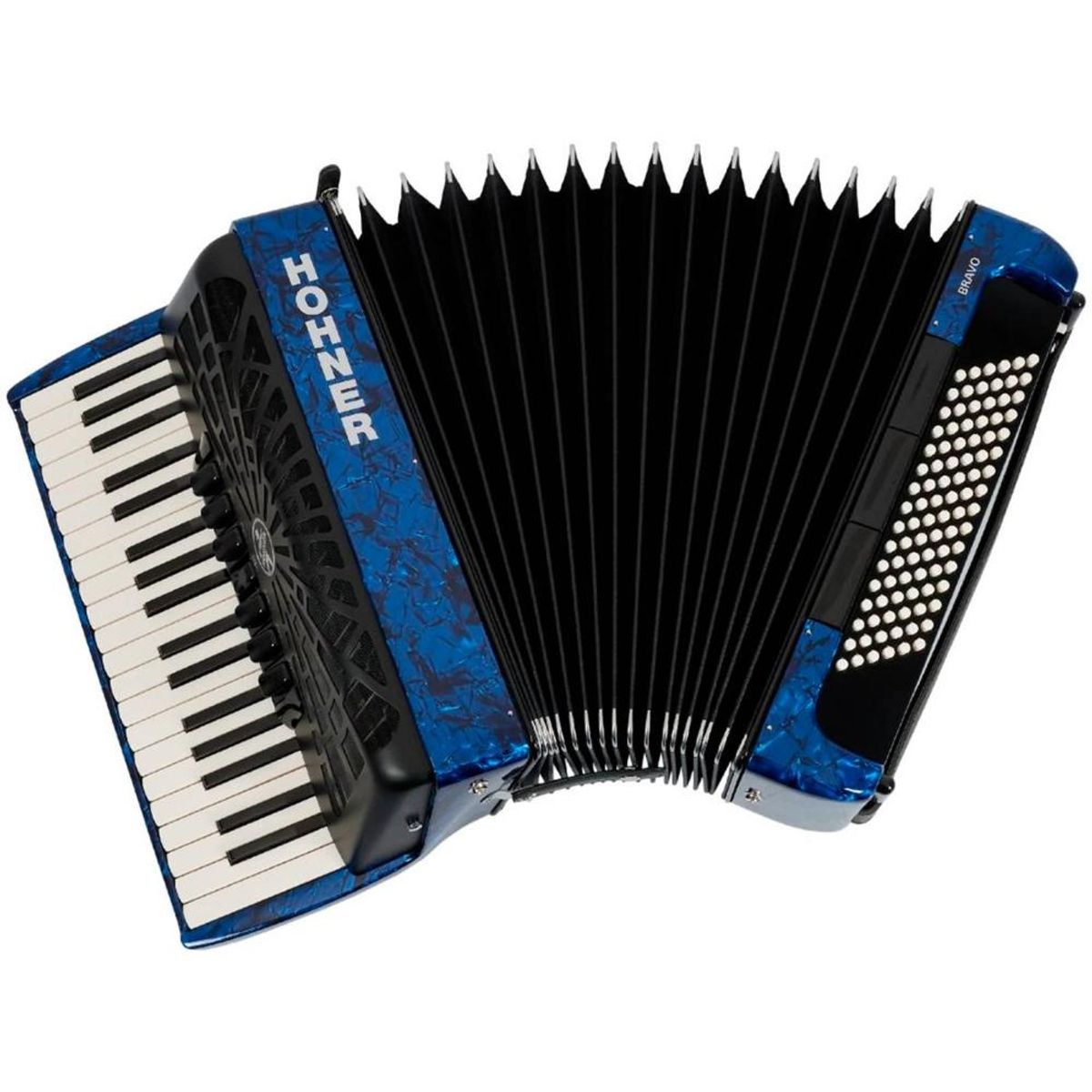 HOHNER - Acordeón Cromático Hohner Bravo III 96 A16742 - Blue