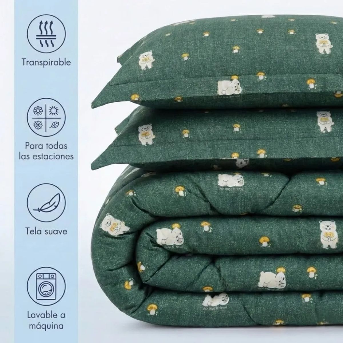 GENERICO - Plumon Infantil  Bear 1.5 plaza