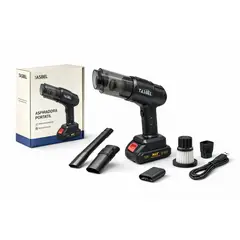 GENERICO - Aspiradora Portatil Inalambrica 12V Recargable Para Auto oficina Compacta Con Accesorios