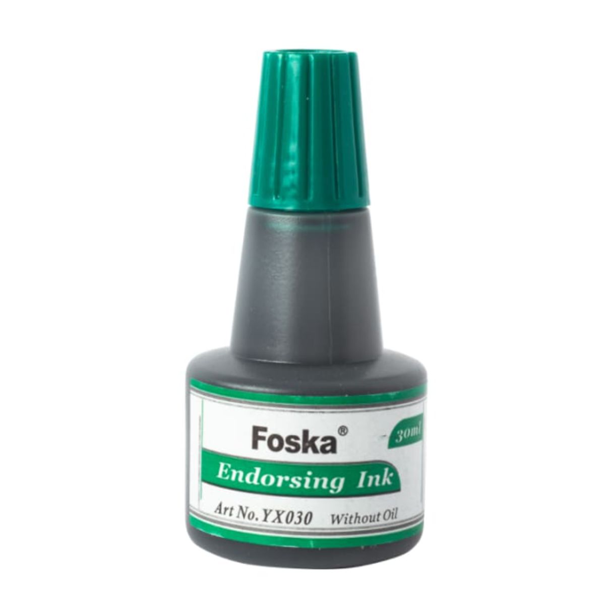FOSKA - Tinta tampón verde 30ml YX030green FOSKA