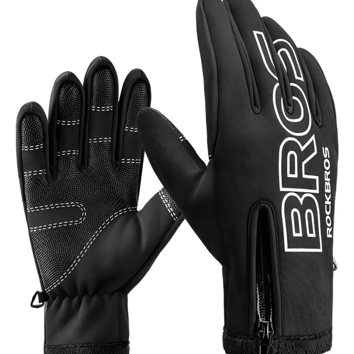 ROCKBROS - Guantes Térmicos Bicicleta Moto Touch