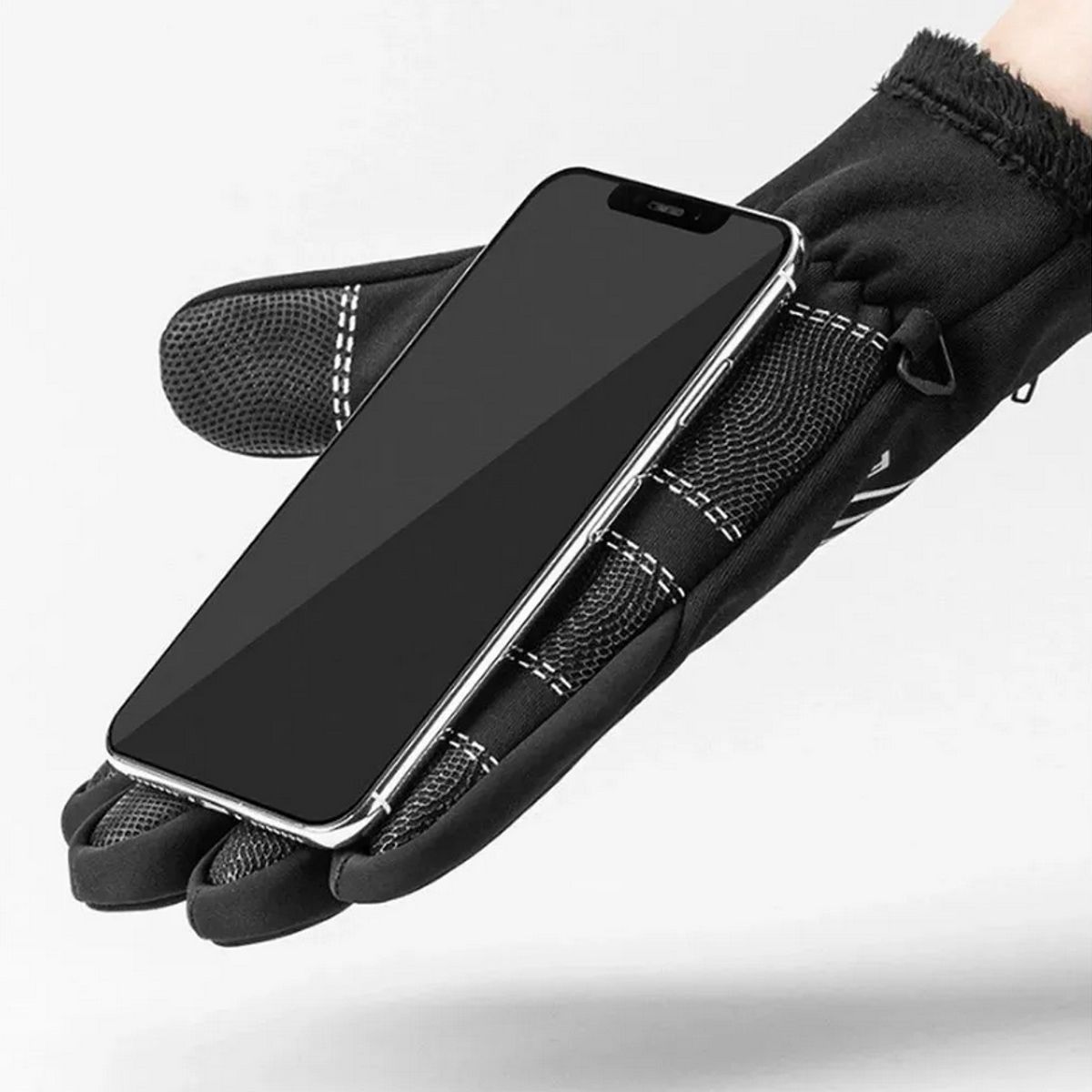 ROCKBROS - Guantes Térmicos Bicicleta Moto Touch