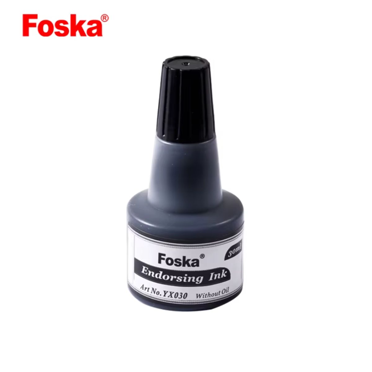 FOSKA - Tinta tampon negro30 ml YX030black FOSKA