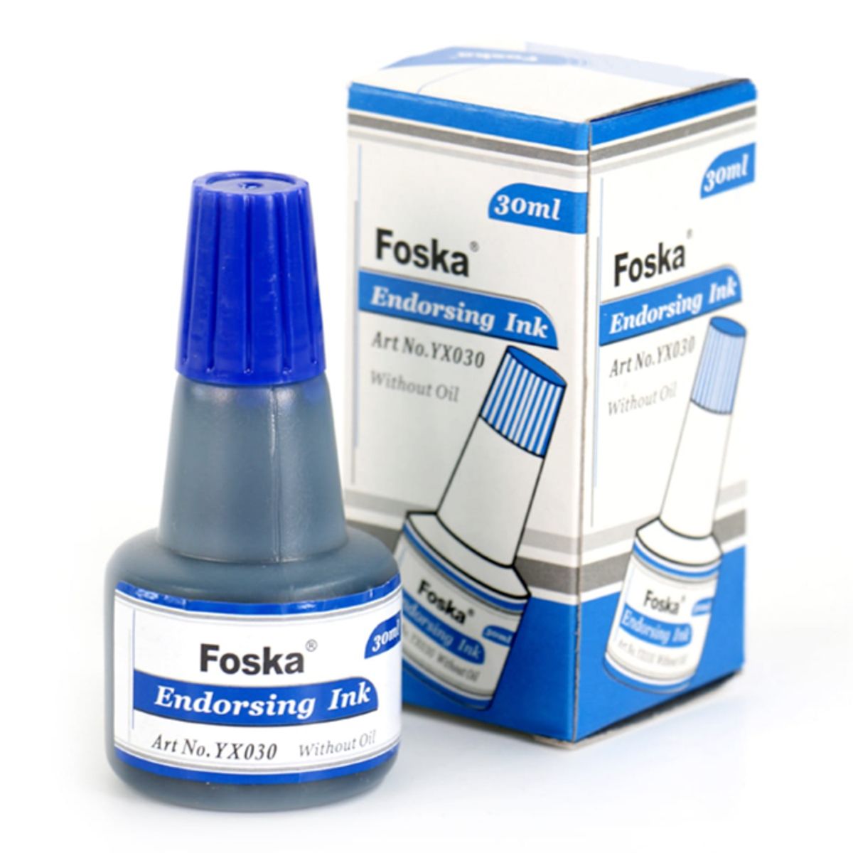 FOSKA - Tinta tampón azul 30 ml YX030(BLUE) FOSKA