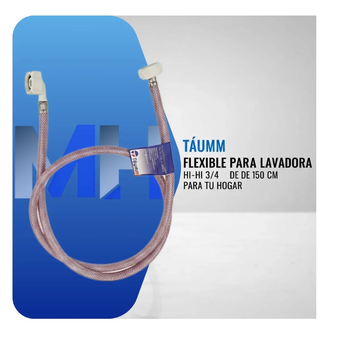 TAUMM - Mangueras Entrada Agua Lavadora 150cm Tres Cuartos X2 Taumm Universal