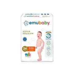 EMUBABY - Pañal Super Premium XXG 34