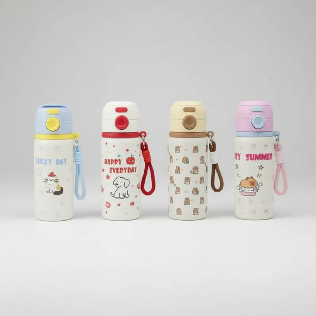 GENERICO - Botella Térmica Infantil Kawaii Acero Inoxidable 500ml