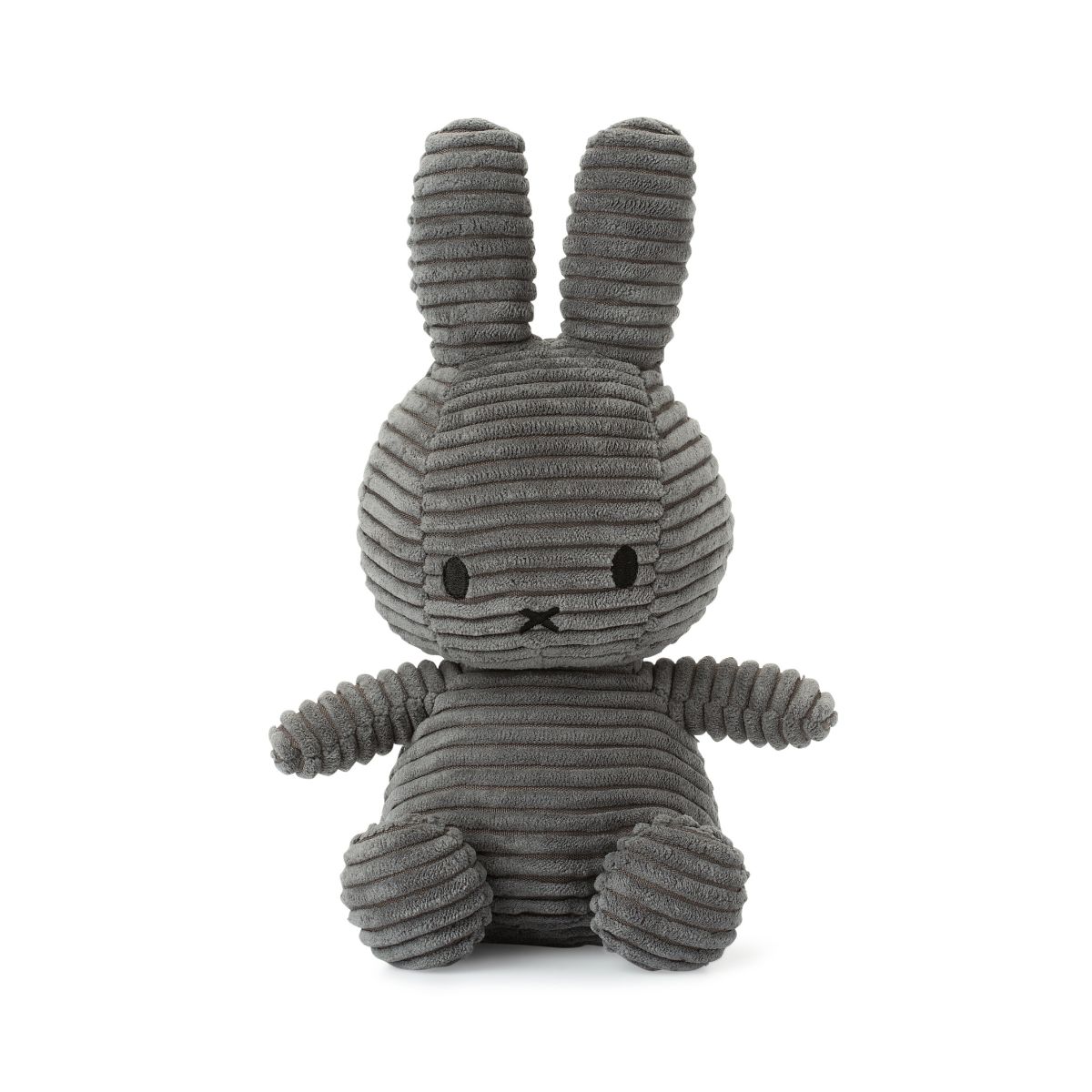BON TON TOYS - Peluche Miffy Eco Corduroy - 33 cm - 13" color Gris