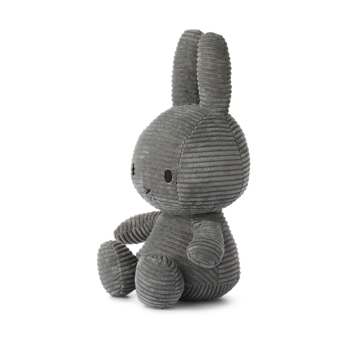 BON TON TOYS - Peluche Miffy Eco Corduroy - 33 cm - 13" color Gris