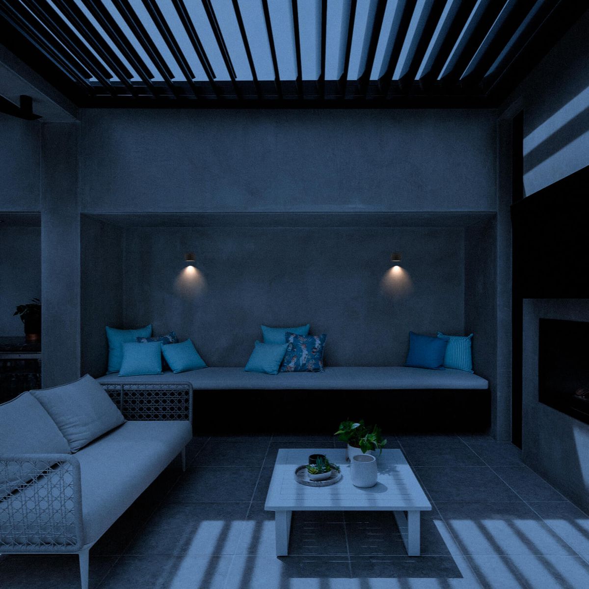 LED STUDIO - APLIQUÉ MURO LED STUDIO OLA SIMPLE IP65 (NO INCLUYE AMPOLLETA GU10)