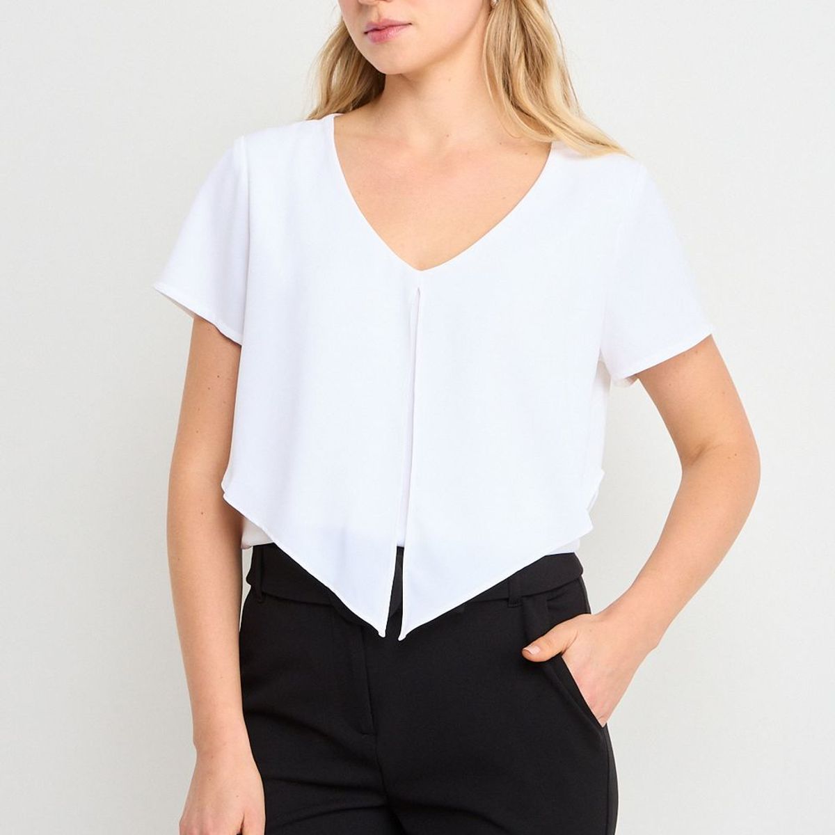 ASH - Blusa Lisa Mujer Crudo Ash