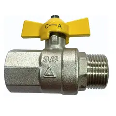 TAUMM - Llave Paso Bola Gas Tres Cuartos Hi-he Mariposa Certificada Sec