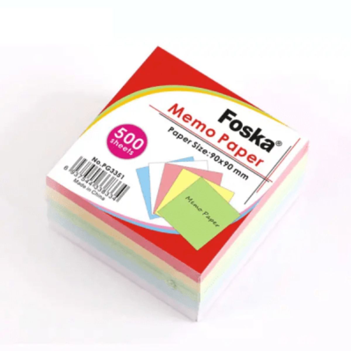 FOSKA - Taco bloque Memo de papel de color PG3351 FOSKA