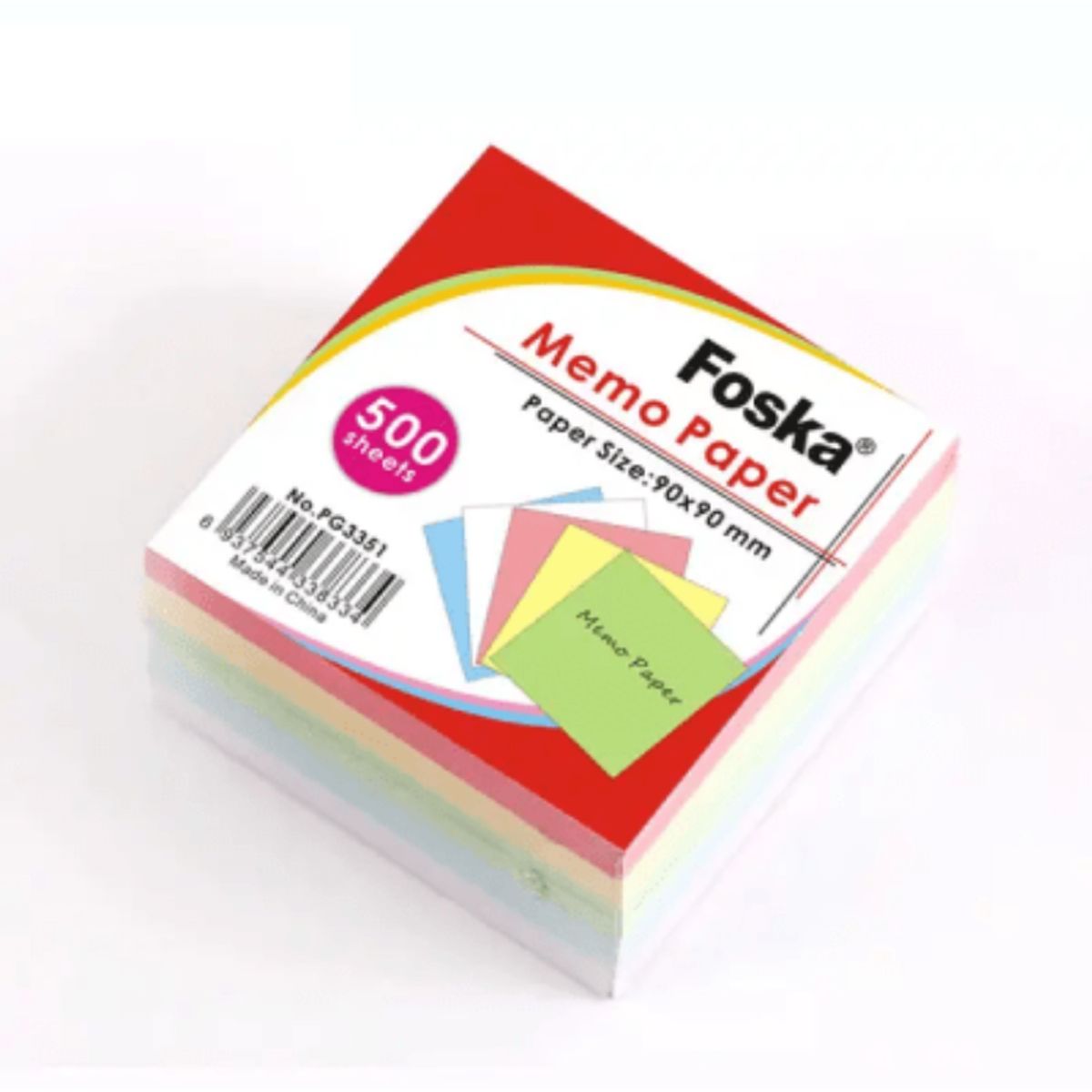 FOSKA - Taco bloque Memo de papel de color PG3351 FOSKA