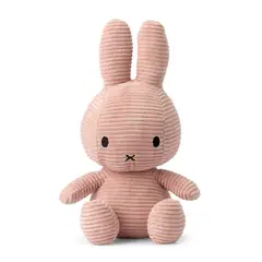 BON TON TOYS - Peluche Miffy Eco Corduroy - 50 cm - 20" color Rosado