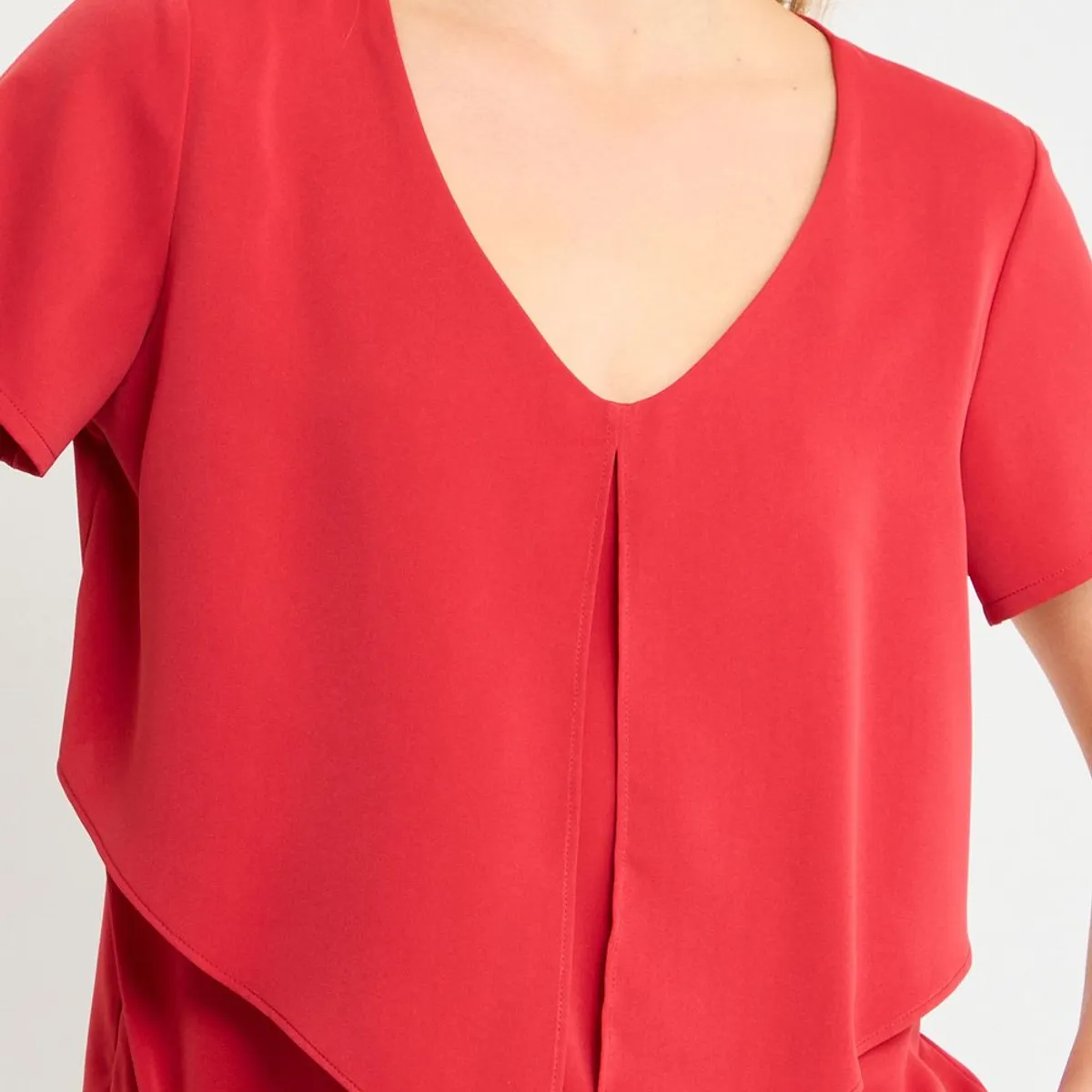 ASH - Blusa Lisa Mujer Rojo Ash
