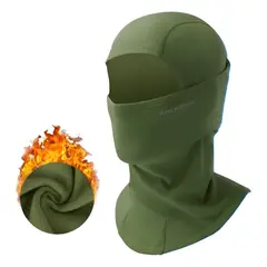 ROCKBROS - Balaclava Verde Micropolar Gorro Bicicleta Moto
