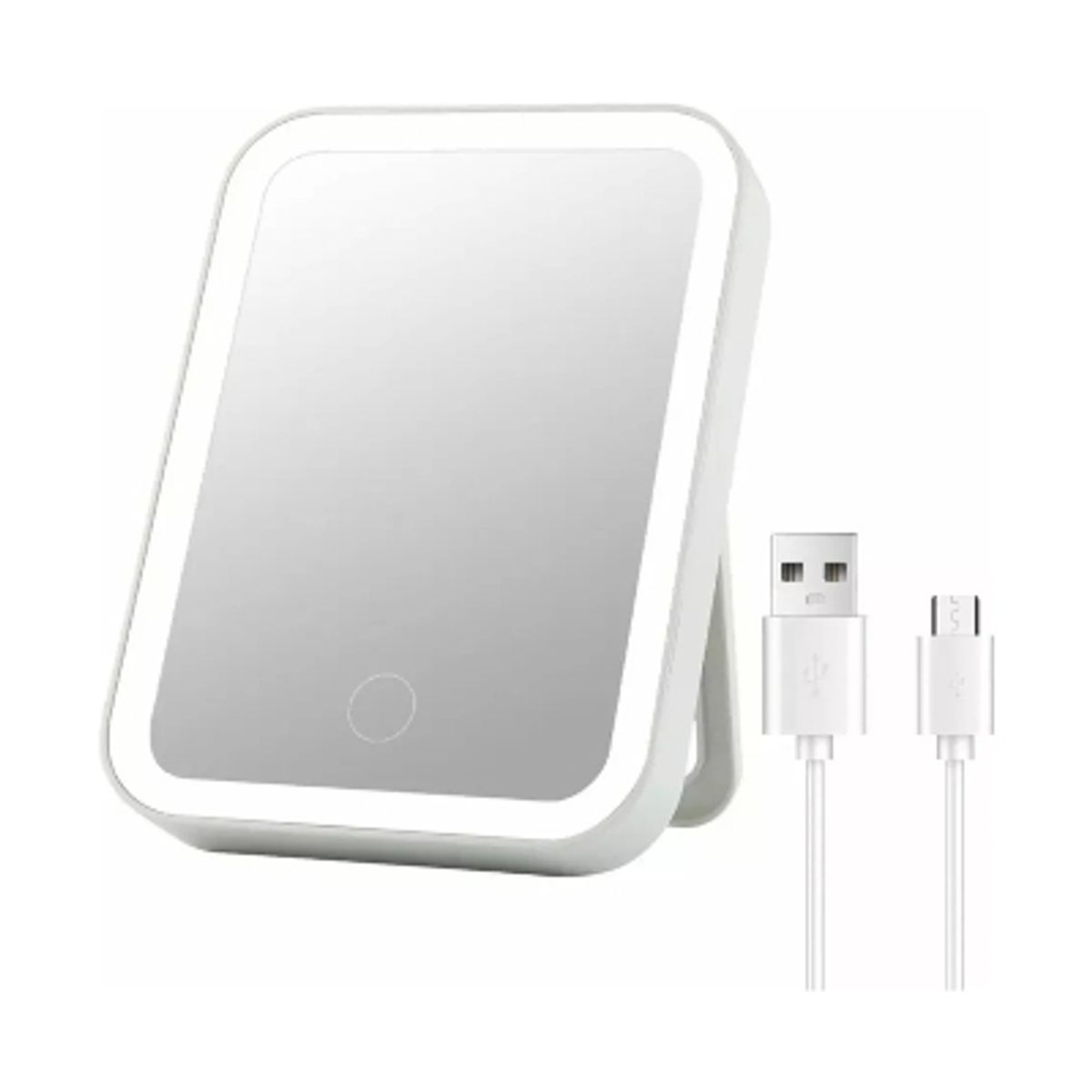 GENERICO - Espejo De Maquillaje Led De 3 Niveles Recargable Usb