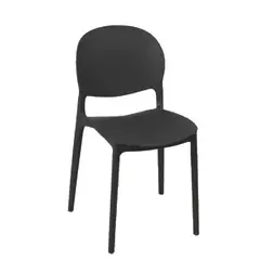 ESCANDINAVIA - Silla Plástico Apilable Deco Sevilla Negro