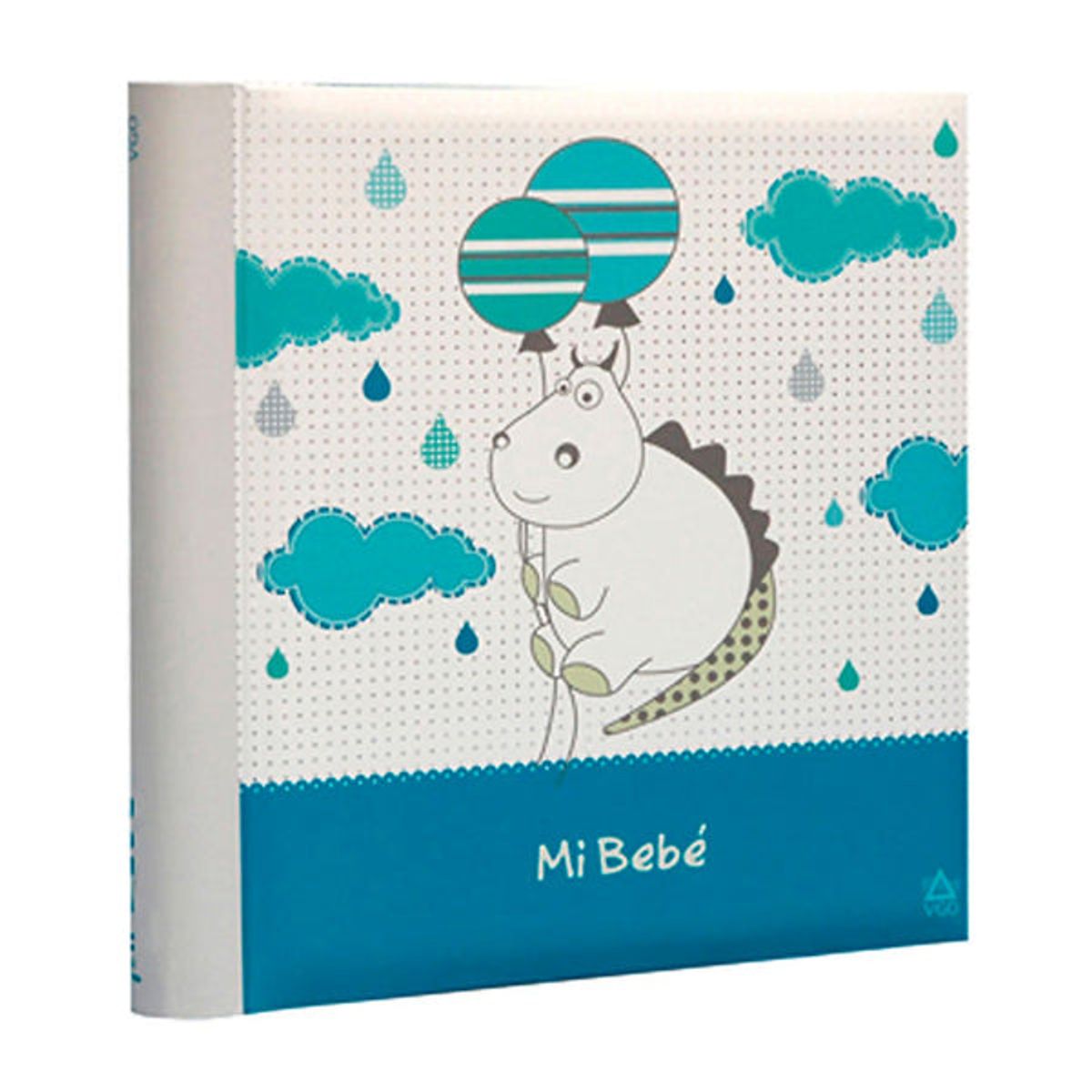 VGO - Album infantil con memo y caratulas- para ensobrar 13x18 cm / 200F Celeste Vgo