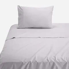 ROSEN - Sábana 144 Hilos Lisa Plata 1 Plaza