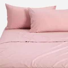 ROSEN - Sábana 144 Hilos Lisa Rosa 2 Plazas