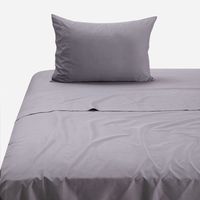 Sábana 144 Hilos Lisa Grafito 15 Plazas