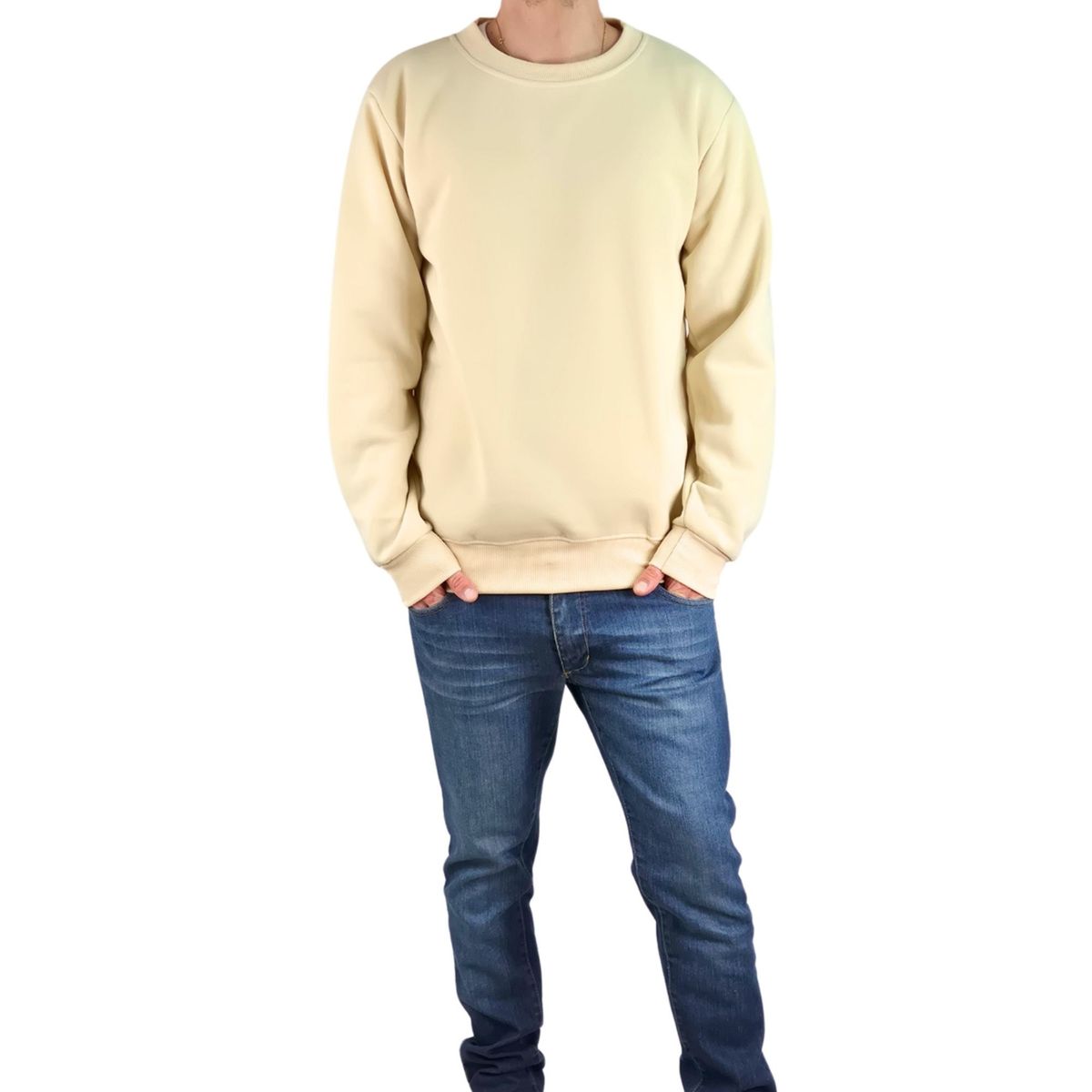 LIKE SHOP - Poleron Unisex Cuello Polo Invierno Forro Polar Colores Z106