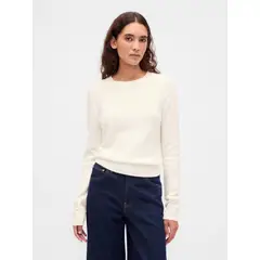 GAP - Sweater Mujer Cashsoft Blanco