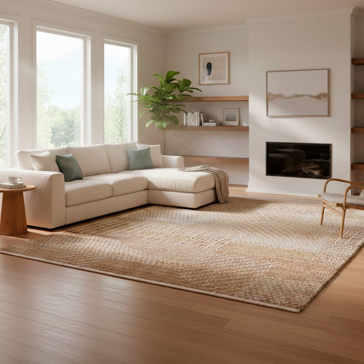 DIB - Alfombra Handwoven Yute Design 160X230 25 Nat