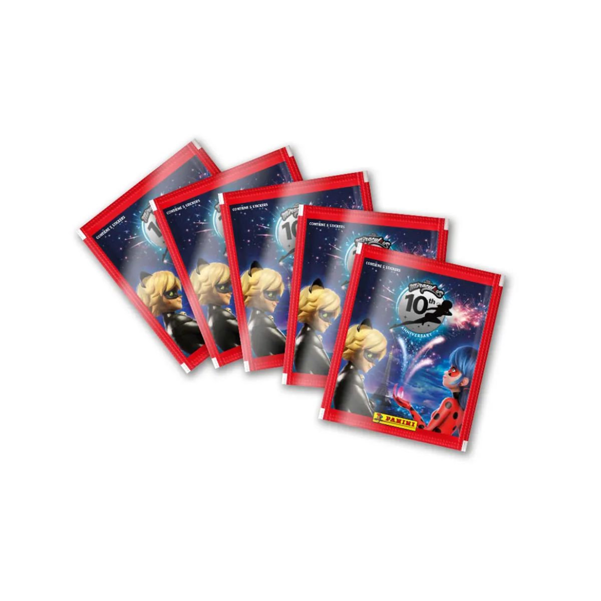 PANINI - Pack 20 Sobres - Álbum Ladybug 10th Anniversary