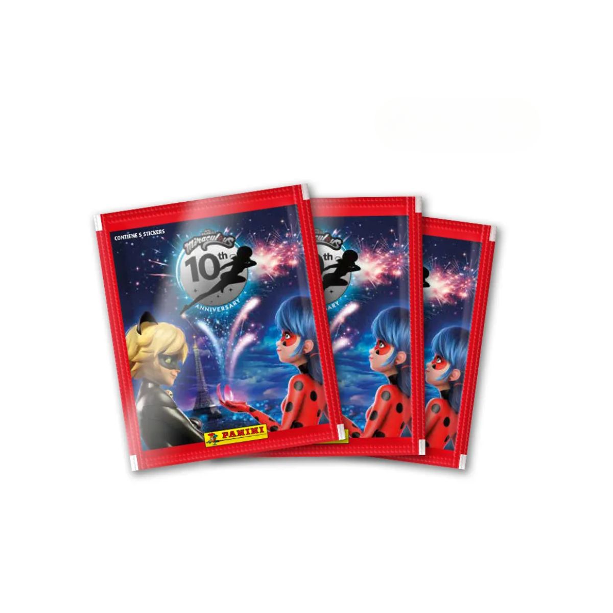 PANINI - Pack 20 Sobres - Álbum Ladybug 10th Anniversary