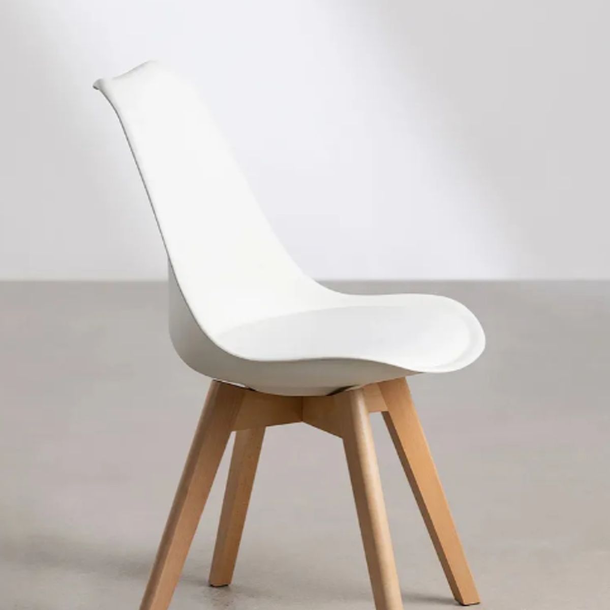 GENERICO - Pack 6 Sillas Tulip Eames Acolchadas Sillas Blancas
