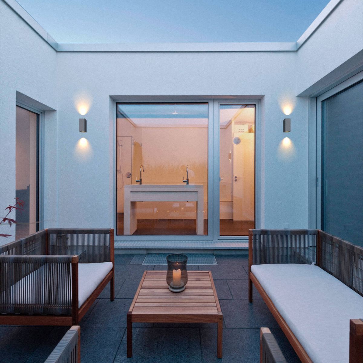 LED STUDIO - APLIQUÉ MURO LED STUDIO CUBRIX BIFOCAL IP65 (SIN AMPOLLETA GU10)